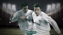 Eks Pemain Leeds United: Harry Kewell dan Mark Viduka. (Bola.com/Dody Iryawan)