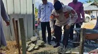 Dana pembangunan balai pengajian tersebut dihimpun dari PNS dan masyarakat Kabupaten Aceh Barat. Dana yang terkumpul sebanyak Rp 435 juta. (Liputan6.com/Rino Abonita)