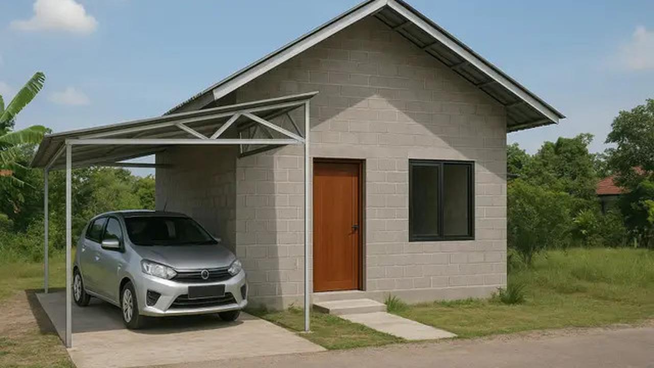8 Desain Rumah Minimalis dari Batako dan Baja Ringan yang Kokoh &amp; Murah di 2025