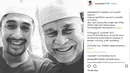Lewat akun Instagramnya, Irfan Hakim mengumumkan kepergian sang ayah. Dengan unggahan foto bersama ayahnya, Irfan meminta doa dan memohon maaf atas kesalahan yang dibuat sang ayah selama hidupnya. (Instagram/irfanhakim75)