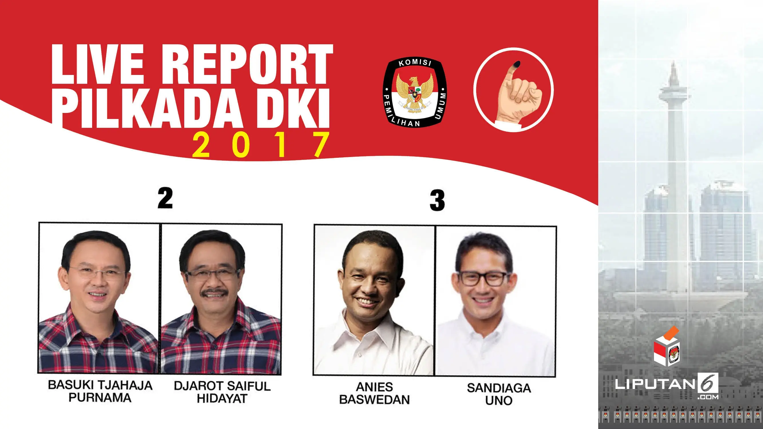 Live Report Putaran 2 Pilgub DKI 2017