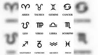 Lambang-lambang zodiak. (Sumber Pinterest)