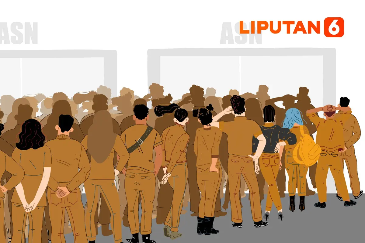 Banner Infografis Rencana 1,7 Juta Honorer Diangkat Jadi ASN di 2024. (Liputan6.com/Abdillah)