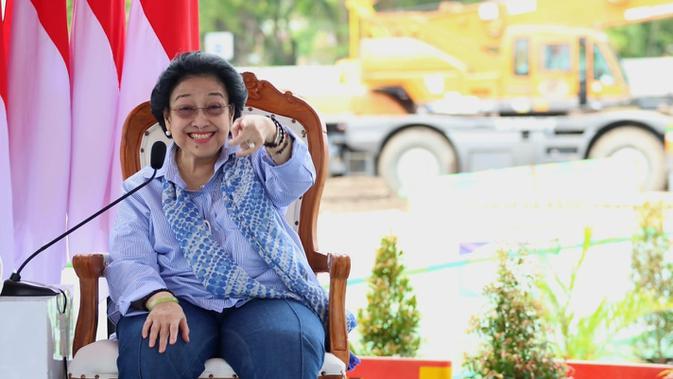 Ketua Umum DPP PDI Perjuangan (PDIP) Megawati Soekarnoputri melaksanakan agenda kerja pertamanya pasca perayaan HUT partai ke 50, dengan berada di Bali bersama Ketua DPR Puan Maharani dan Menteri BUMN Erick Thohir. (Foto: Dokumentasi PDIP).