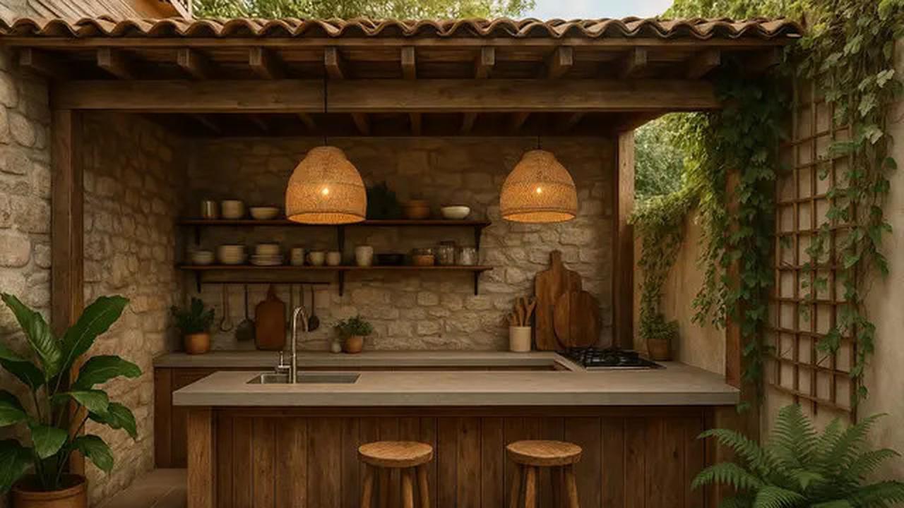 10 Model Dapur Semi Outdoor Belakang Rumah 2025, Nyaman Buat Masak