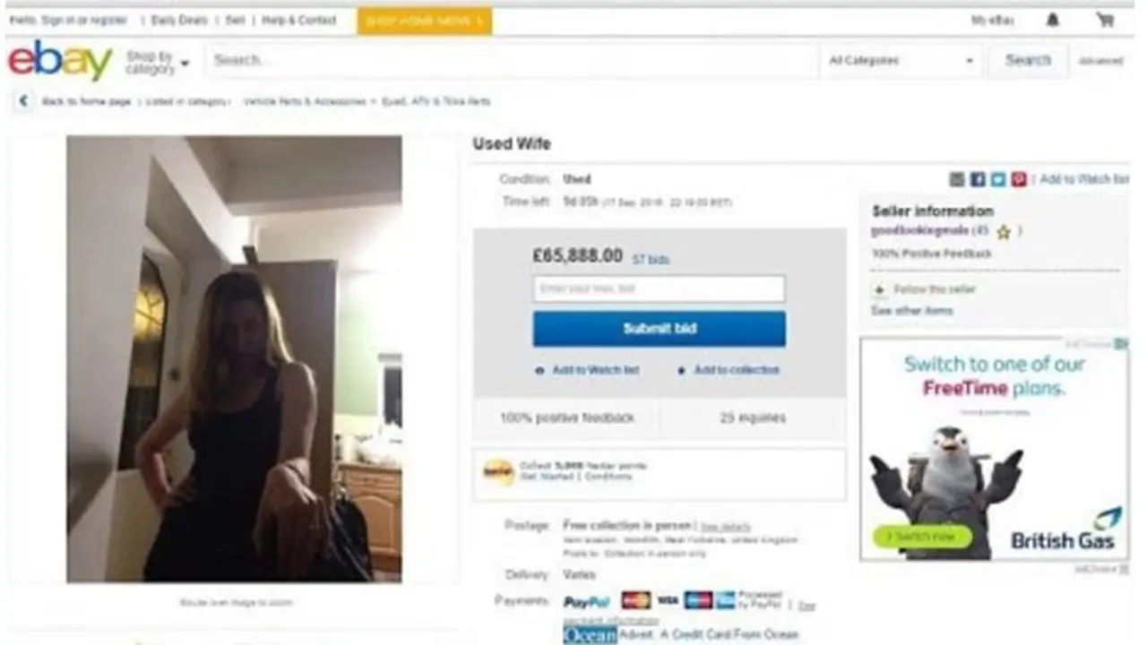 Kurang Perhatian, Suami Jual Istri Rp 115 M di eBay