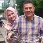 Cawalkot Makassar nomor urut 3, Syamsu Rizal dan Istri, Mellia (Liputan6.com/Instagram @melliafersini)