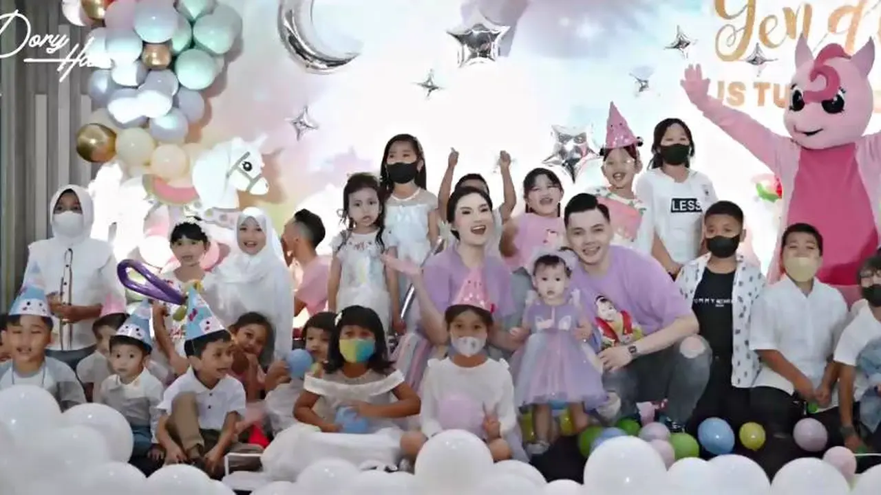 7 Momen Pesta Ulang Tahun Putri Nella Kharisma dan Dory Harsa, Tampil Menggemaskan