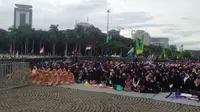 Peringatan Maulid Nabi di Monas. (Liputan6.com/Anendya Niervana)