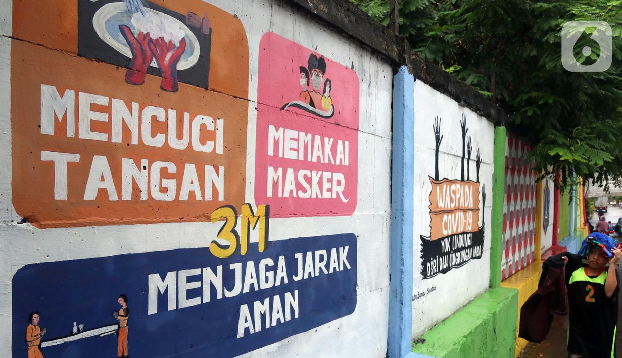 Foto Mural 3m Ingatkan Masyarakat Akan Protokol Kesehatan News Liputan6 Com