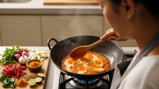 Resep Telur Bumbu Rica-Rica yang Pedas Meresap/AI Generated
