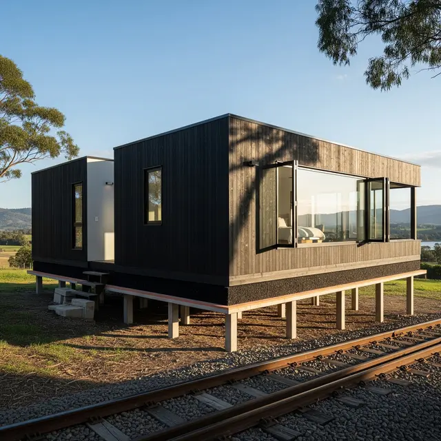 Desain "Rumah Panggung Modern" dengan Isolasi Lantai dan Orientasi Ruang