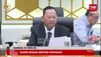 Ketua Komisi IV DPR RI Sudin mengkritik Kinerja Kementerian Pertanian dalam Rapat Kerja dengan Menteri Pertanian Syahrul Yasin Limpo, di kantor DPR, Senin (16/1/2023).