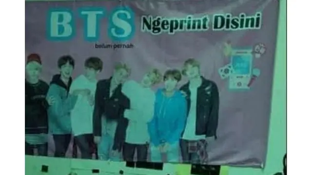 6 Spanduk Jualan Libatkan BTS Ini Bikin Ngakak