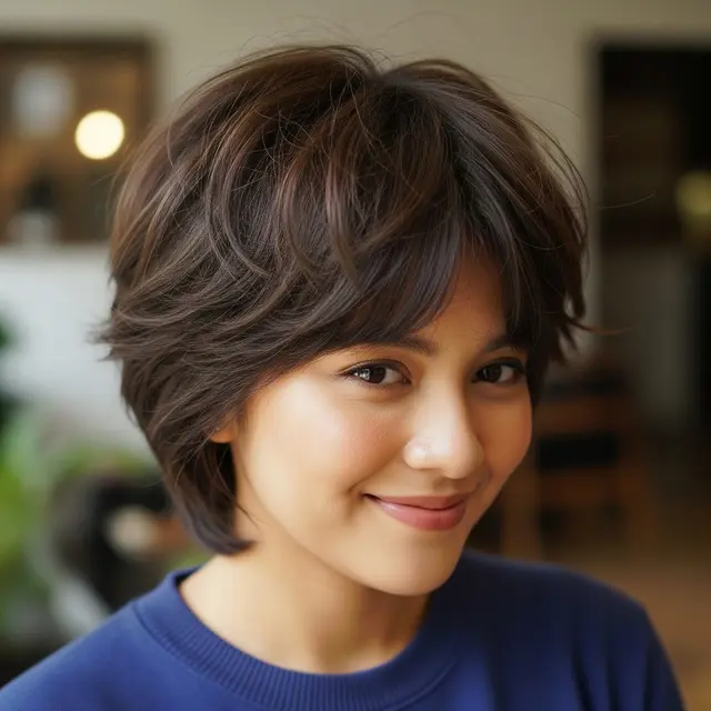 Model Rambut Wanita Pendek (Image by Gemini AI)