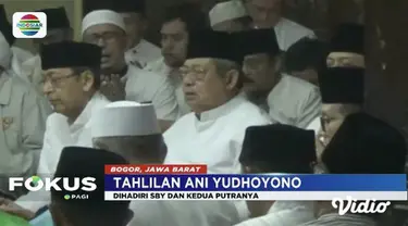 Susilo Bambang Yudhoyono menggelar tahlilan tiga hari wafatnya almarhumah Ani Yudhoyono.