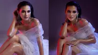 7 Pemotretan Indah Permatasari dalam Balutan Bubble Wrap Ini Memesona