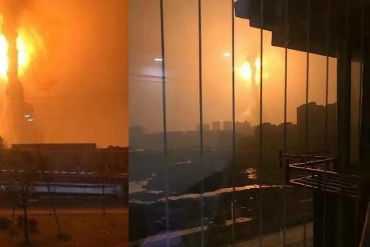 Mesin Industri Kimia Meledug, Bola Api Muncul di Langit China
