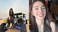 Angel Karamoy Jajal Offroad di Padang Pasir Dubai (Sumber: Instagram/realangelkaramoy)