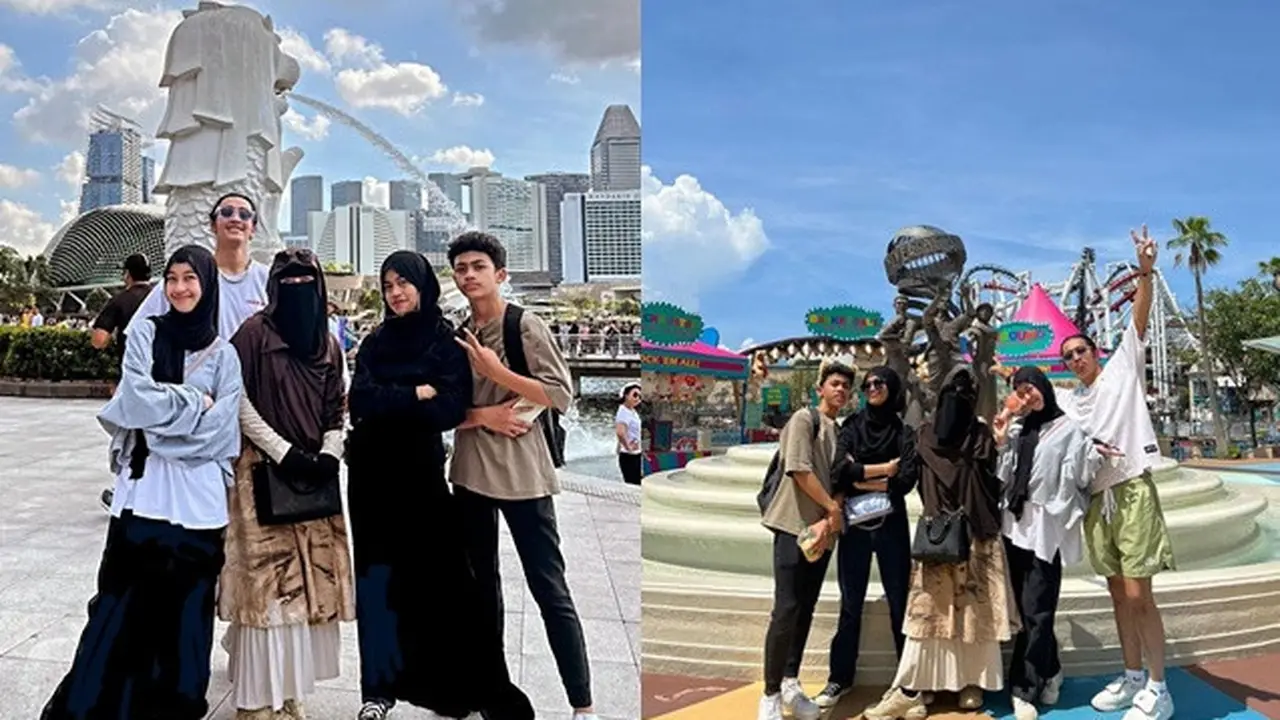 6 Potret Abidzar Al Ghifari Liburan di Singapura, Nikmati Momen Bareng Keluarga