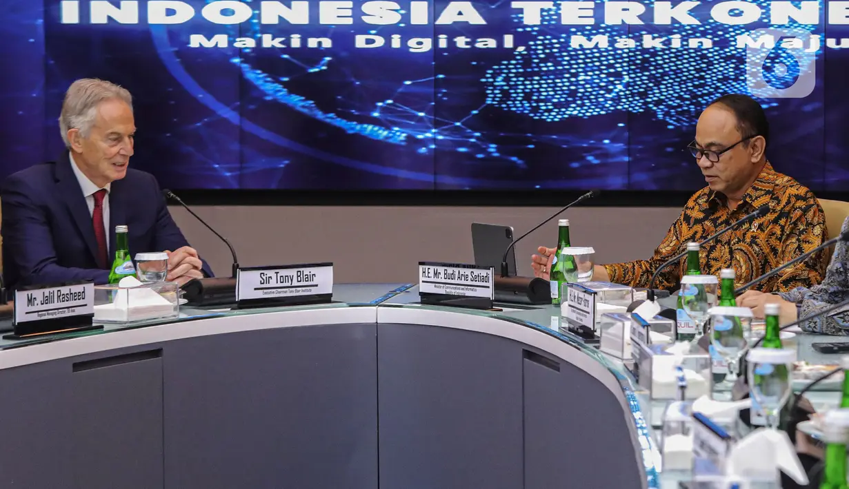 Bahasan tersebut terkait pusat data, teknologi dan inovasi konektivitas, serta identitas digital atau digital ID. (Liputan6.com/Angga Yuniar)