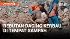 Viral! Warga Rebutan Daging Kerbau Import di Tempat Sampah