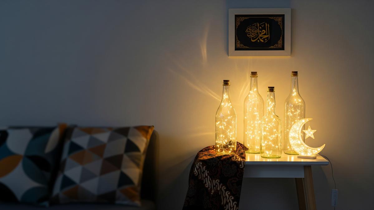 10 Ide Dekorasi Lampu Ramadan untuk Rumah Kecil, Simpel tapi Terlihat Mewah