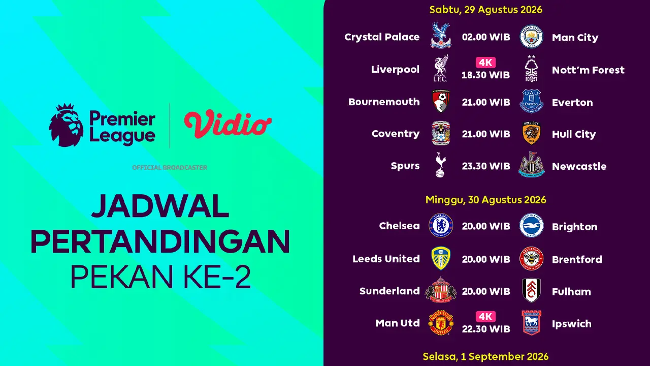 Jadwal Premier League 2026/27