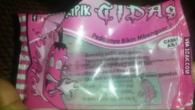 6 Tulisan Kocak di Komposisi Makanan Ini Bikin Tepuk Jidat