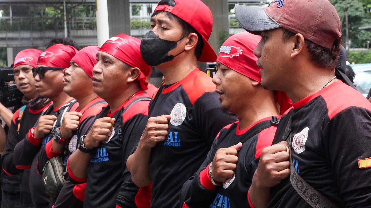 Massa buruh protes aparat Malaysia tembak mati WNI di Kedubes Malaysia
