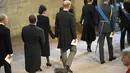 Pangeran Harry dan Meghan Markle menghadiri prosesi persemayaman mendiang Ratu Elizabeth II di Westminster Hall, London, 14 September 2022. (Foto: David Ramos/Pool Photo via AP)