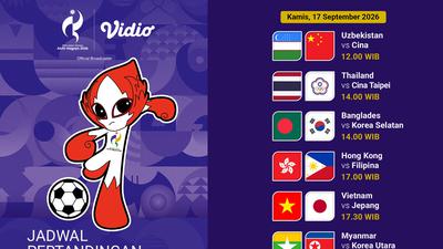 Jadwal Asian Games 2026 Women’s Football pada Matchday Kedua: Streaming di Vidio