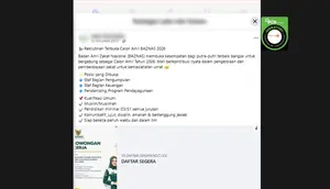 Cek Fakta: Tidak Benar Link Pendaftaran Rekrutmen Calon Amil Baznas 2026