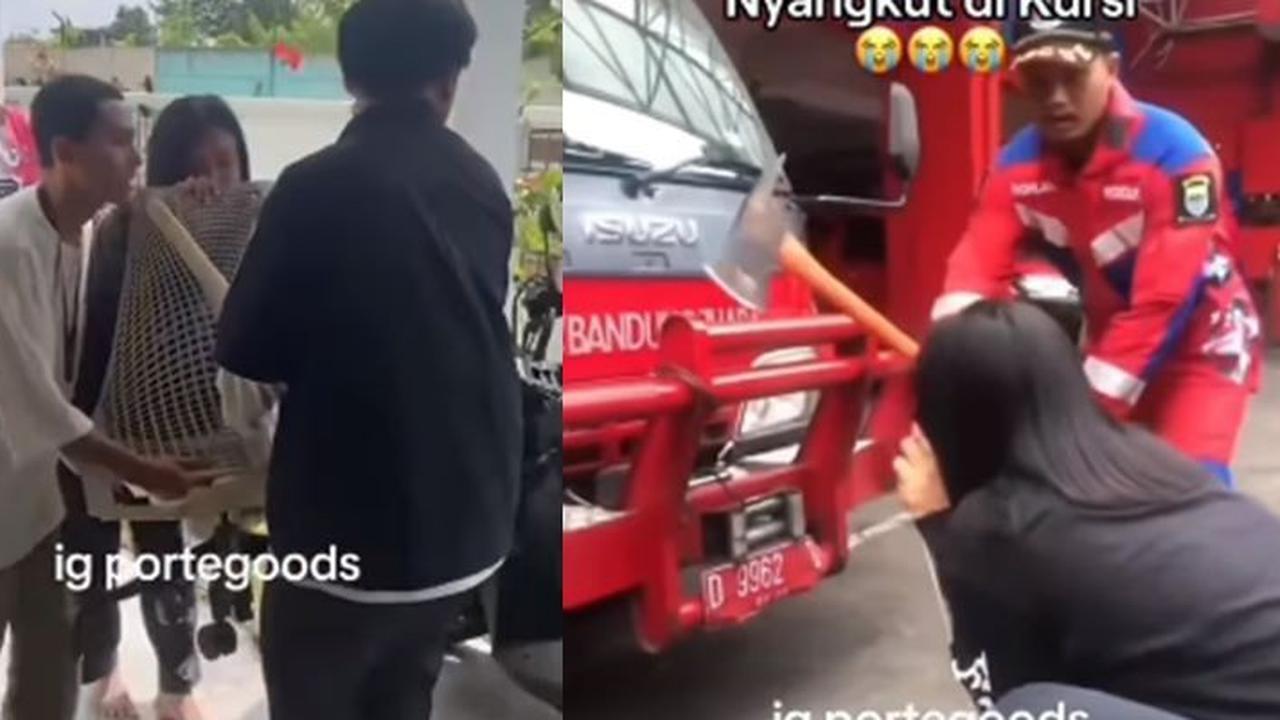 Kocak, Anting Wanita Ini Nyangkut di Kursi Langsung Dievakusi ke Kantor Damkar Alat Pembukanya Bikin Syok