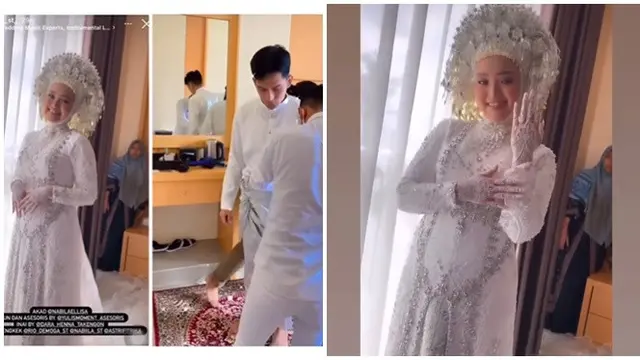 Sah Jadi Suami Istri, Ini 6 Potret Pernikahan Ilyas Bachtiar dan Nabila LIDA