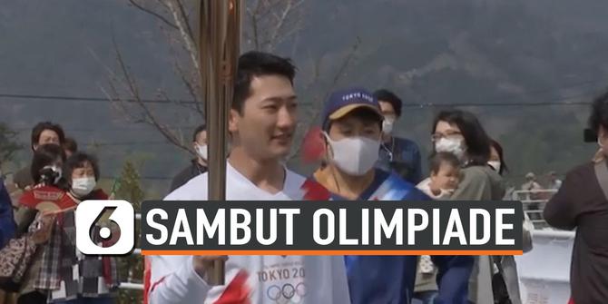 VIDEO: Penduduk Fukushima Sambut Estafet Obor Olimpiade Tokyo 2021