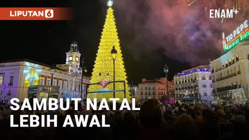 VIDEO: 12 Juta Lampu LED Terangi Madrid untuk Sambut Natal