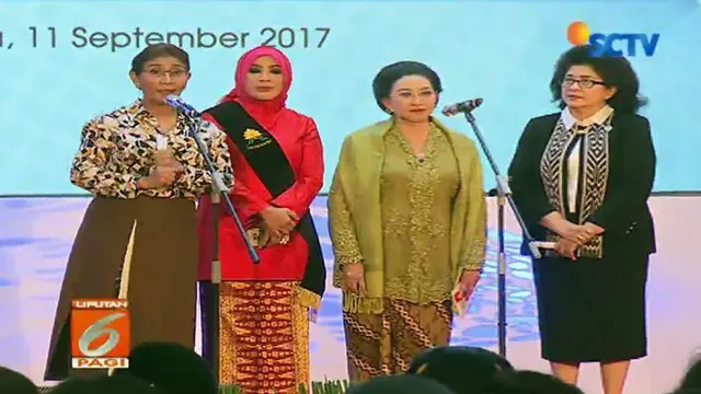 Menteri Susi Pudjiastuti Baca Puisi di HUT ke-69 Polwan