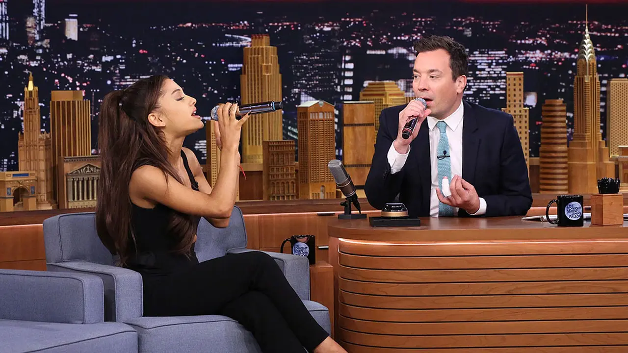 [Bintang] Ariana Grande dan Jimy Fallon