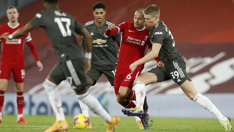 Mancehster United Bawa Pulang 1 Poin dari Markas Liverpool