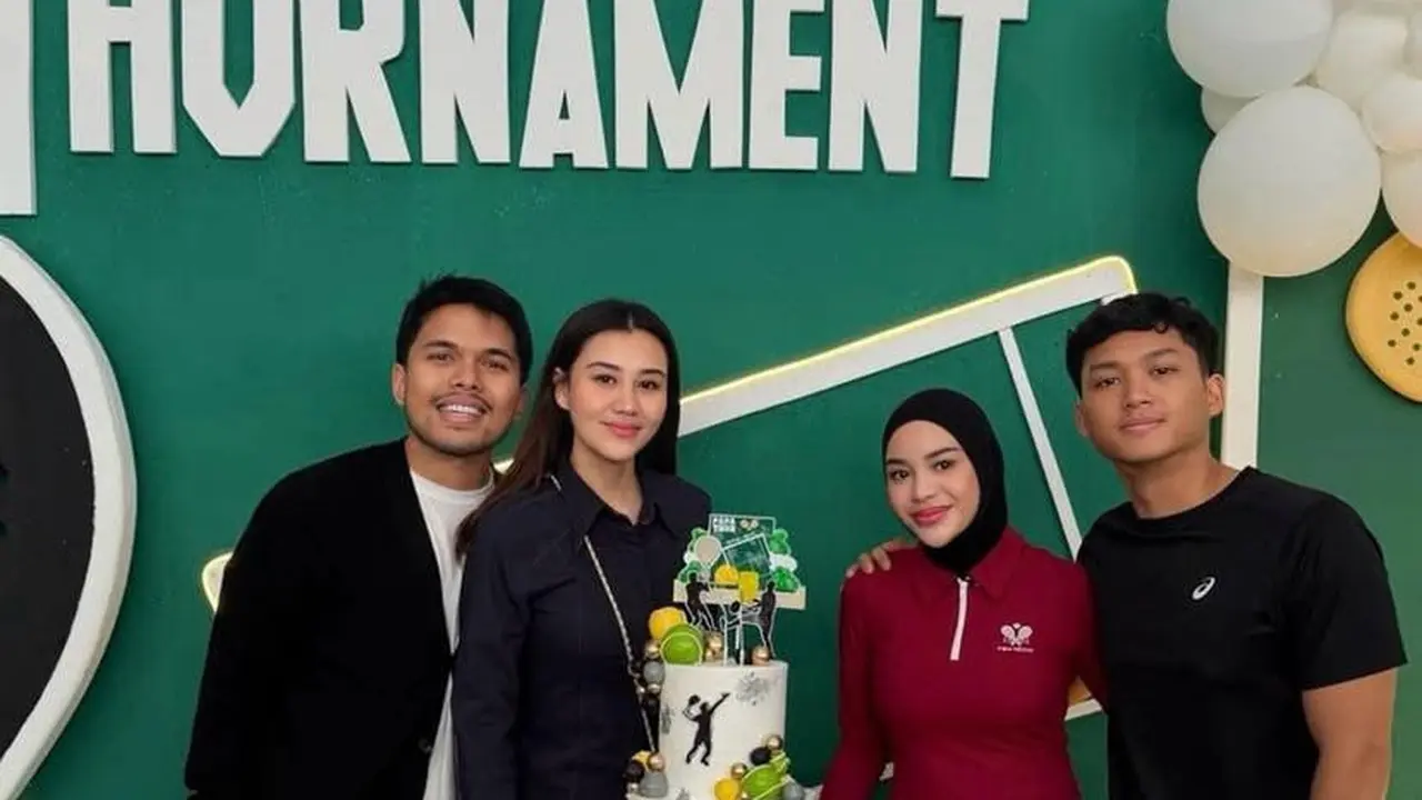 Rayakan Ultah Thariq Halilintar dengan Tema Padel, Aaliyah Massaid Tampil Sporty dan Chic