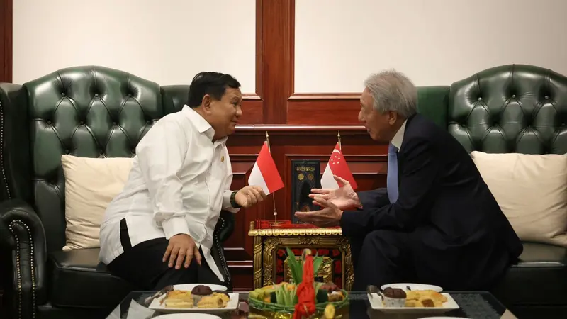 Menteri Pertahanan RI Prabowo Terima Kunjungan Senior Minister Singapura Teo Chee Hean.