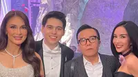 Foto Pesona Dearly Djoshua dengan Dress Duyung Hitam Tanpa Lengan di Resepsi Luna Maya, Cantik Elegan