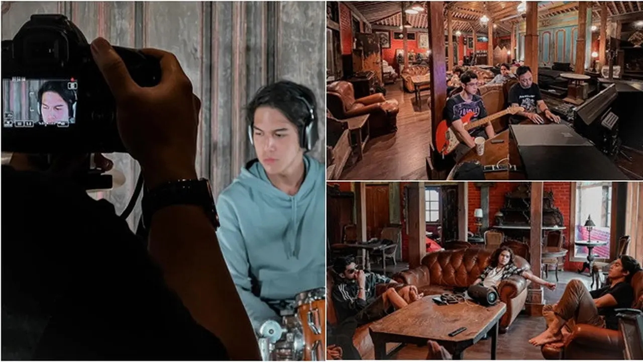 Segera Rilis Single Baru, Ini 6 Potret Persiapan The Lucky Laki Saat Rekaman