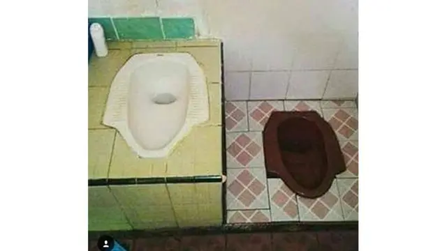 6 Potret WC Buat Bareng-Bareng Ini Nyeleneh Banget, Bikin Tepuk Jidat