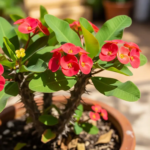Euphorbia Milii (AI Generated)