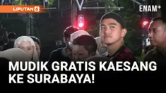 Kaesang Lepas Rombongan Mudik Gratis ke Surabaya