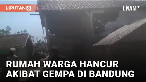 VIDEO: Bandung Diguncang Gempa 5 Magnitudo, Warga Panik Berhamburan