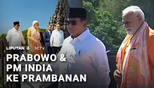 Presiden Prabowo dan Perdana Menteri India Kunjungi Candi Prambanan