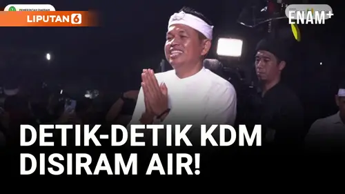 VIDEO: Dedi Mulyadi Disiram Air saat Hadiri Acara di Bekasi